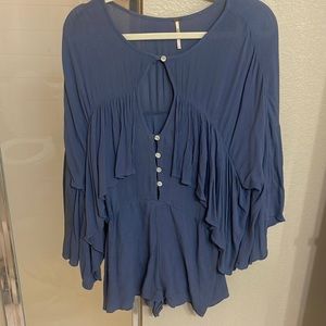 Free People Romper. - Size small - color blue